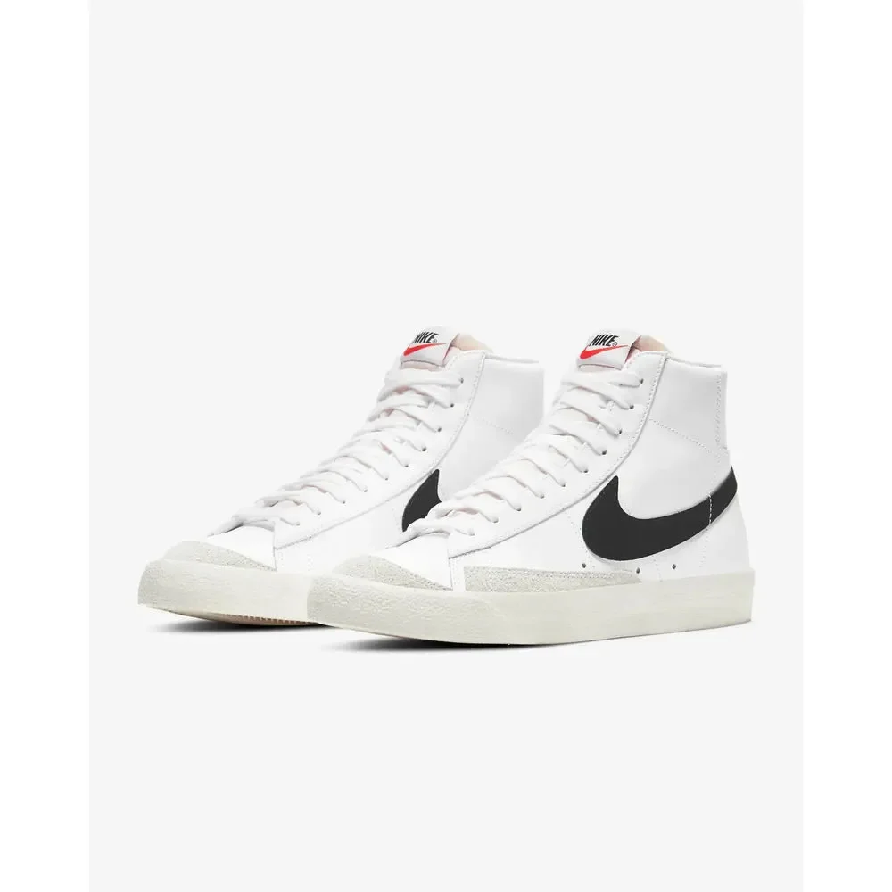 Nike Blazer Mid '77 Vintage BQ6806-100 Mens White Black Leather Skate Shoes C983 - Picture 10 of 10